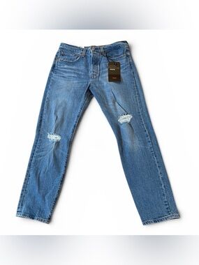 NWT Levi’s Premium Wedgie Icon Jeans 30 Charleston Breeze Distressed